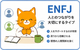 ENFJタイプのキャラクターカード
