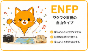 ENFPタイプのキャラクターカード