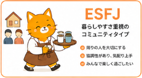 ESFJタイプのキャラクターカード